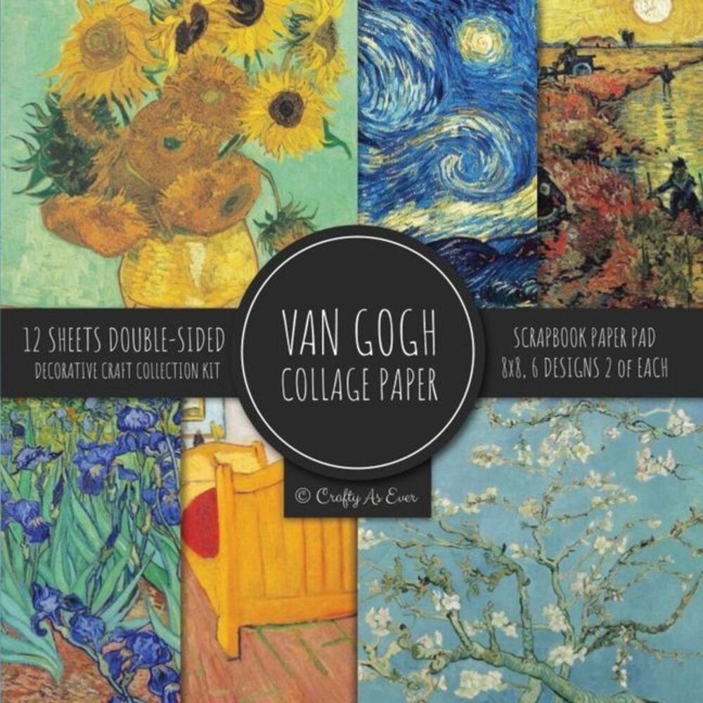 Van Gogh Collage Paper for Scrapbooking: Famous Paintings, Fine Art Prints, Vint